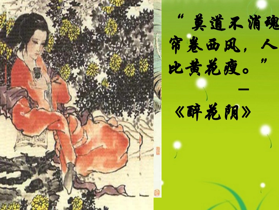 高中语文必修四(声声慢)课件_第2页