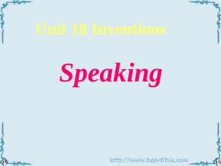 高二英语Unit18 inventions speaking课件
