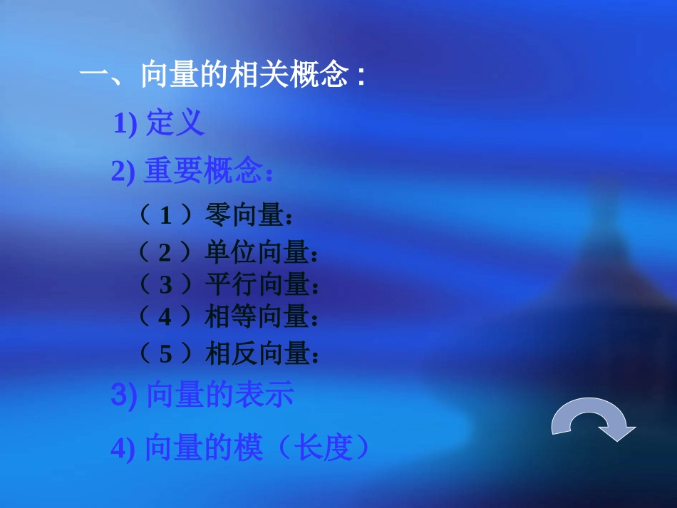 高中数学第二章(平面向量复习1)课件 新人教A版必修4 课件_第3页