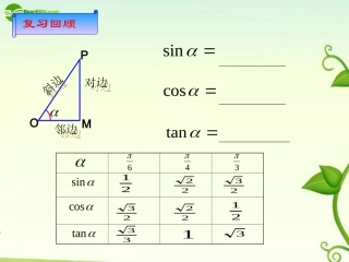 高中数学 第一章 三角函数 1．1．2 任意角的三角函数课件  新人教A版 课件