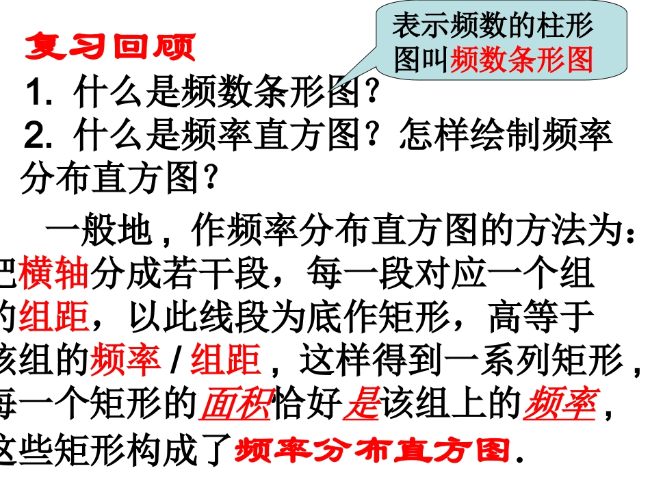 频率分布直方图2 苏教版必修3 统计教案与ppt课件全套_第2页