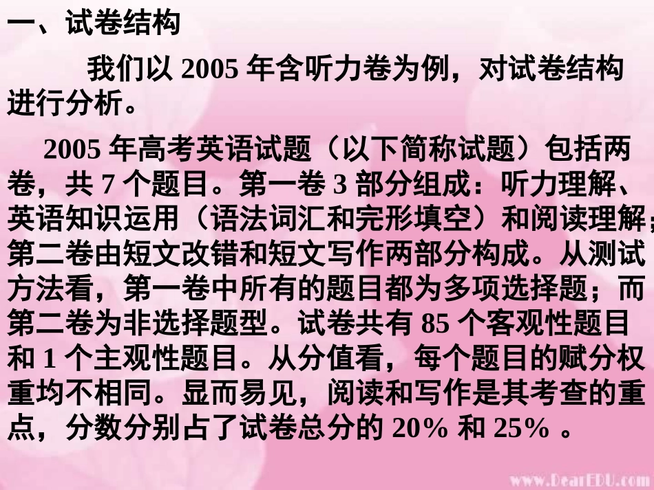 研究高考试卷明辨复习方向 新课标 试题_第2页