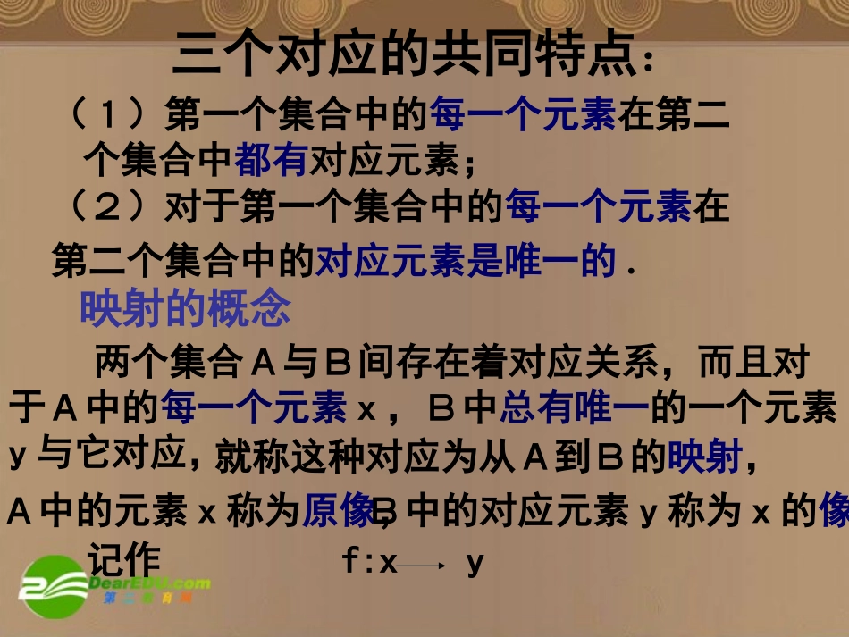 高中数学 223映射课件 新人教A版必修1 课件_第3页