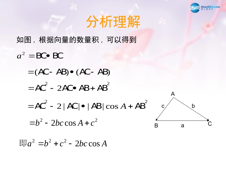 高中数学 第二章 余弦定理课件 北师大版必修5 教案_第3页