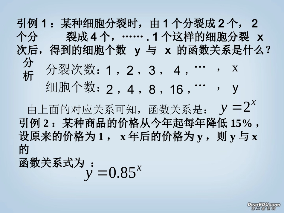 高一数学指数函数课件一 人教版 课件_第2页