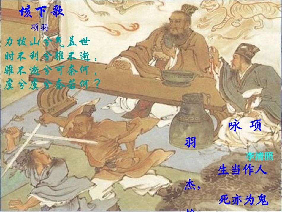 高一语文下学期(鸿门宴)课件 人教版第二册 课件_第1页