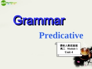 高中英语 Unit3(Australia)Grammar 课件4 新人教版选修9 课件
