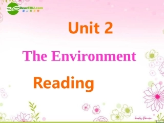 高中英语 Unit 2(The Environment)-Reading课件 牛津译林版必修5 课件
