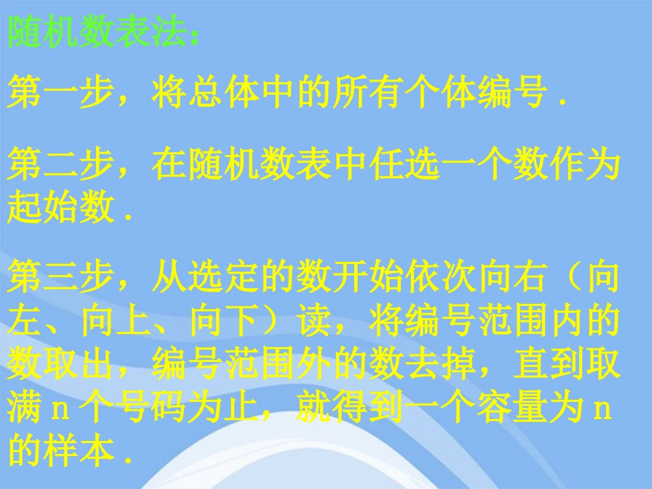 高中数学 212 系统抽样1课件 新人教B版必修3 课件_第3页