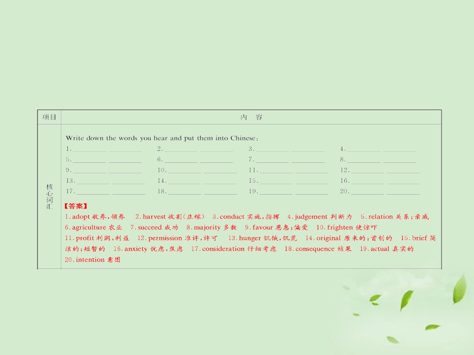 高考英语一轮复习 Unit3 Science versus nature 牛津译林版必修5 试题_第3页