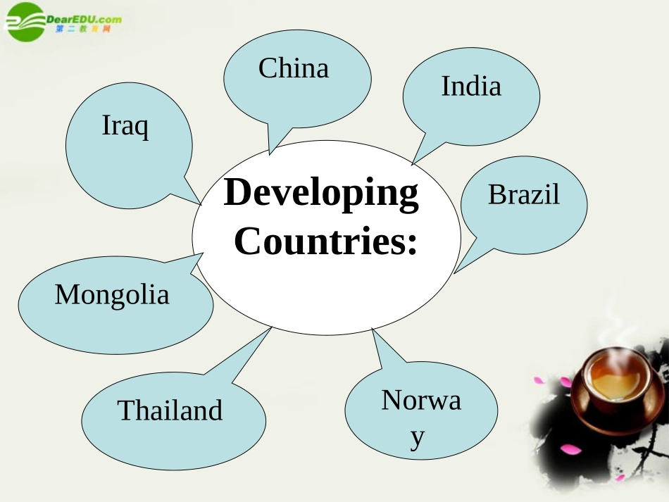 高中英语 Module2(Developing and Developed Countries)课件2 外研版必修3 课件_第2页