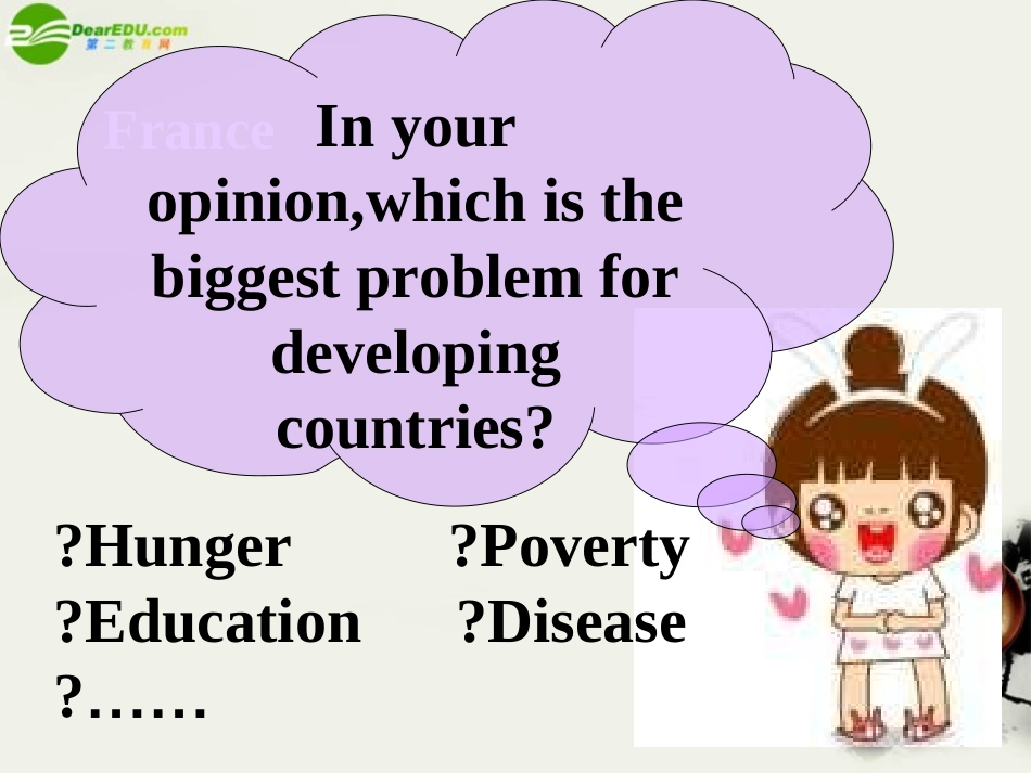 高中英语 Module2(Developing and Developed Countries)课件2 外研版必修3 课件_第3页