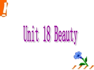 高考英语第一轮复习 Unit18 Beauty课件 北师大版选修6 课件