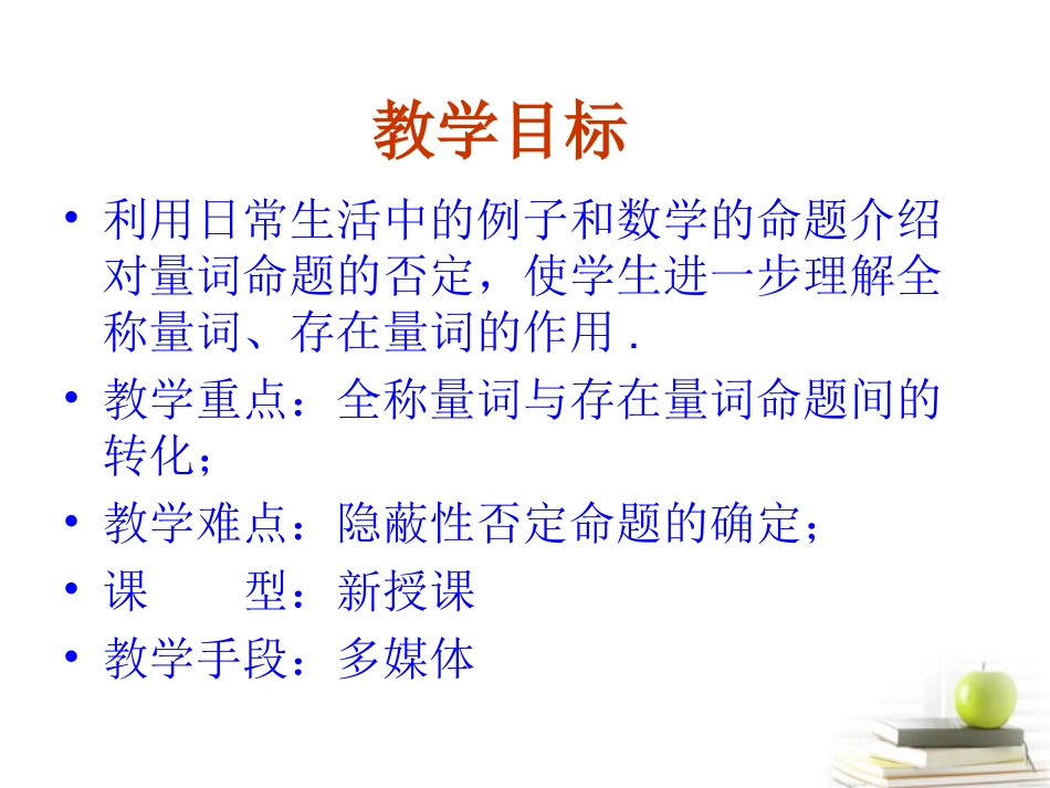 高中数学 14(全称量词与存在量词)课件三 新人教A版选修2-1 课件_第3页