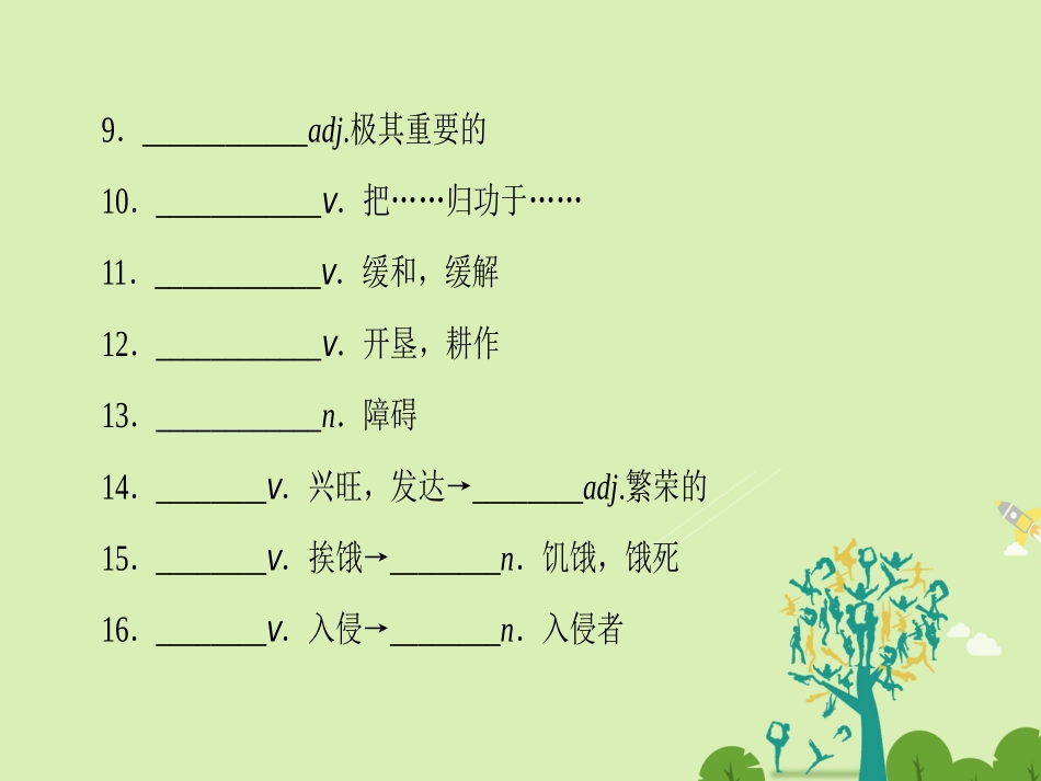 英语 Module 5 The First Americans核心要点回扣课件 外研版选修9 课件_第3页