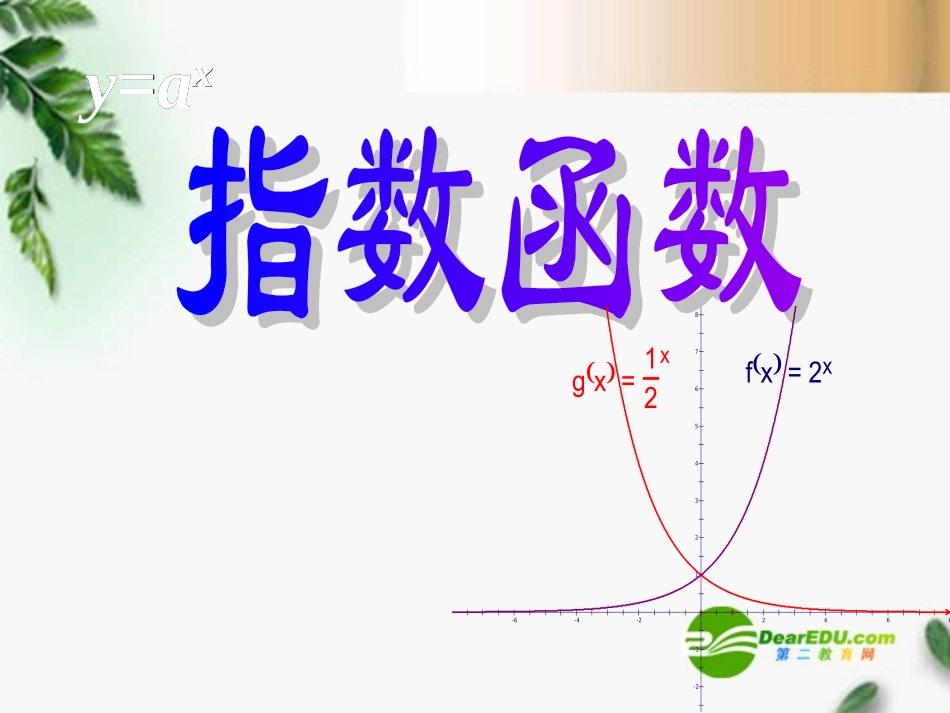 高三数学 3.3.1指数函数1课件 新人教A版必修1 课件_第1页