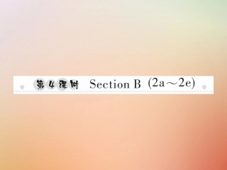 秋八年级英语上册 Unit 5 Do you want to watch a game show(第4课时)Section B(2a 2e)习题课件 (新版)人教新目标版 课件