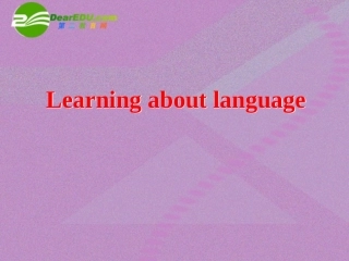 高中英语 Unit1Breaking records-Learning about language课件  新人教选修9 课件