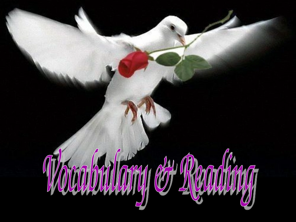 高中英语 Module 6 War and Peace vocabulary and reading课件 外研版选修6 课件_第1页