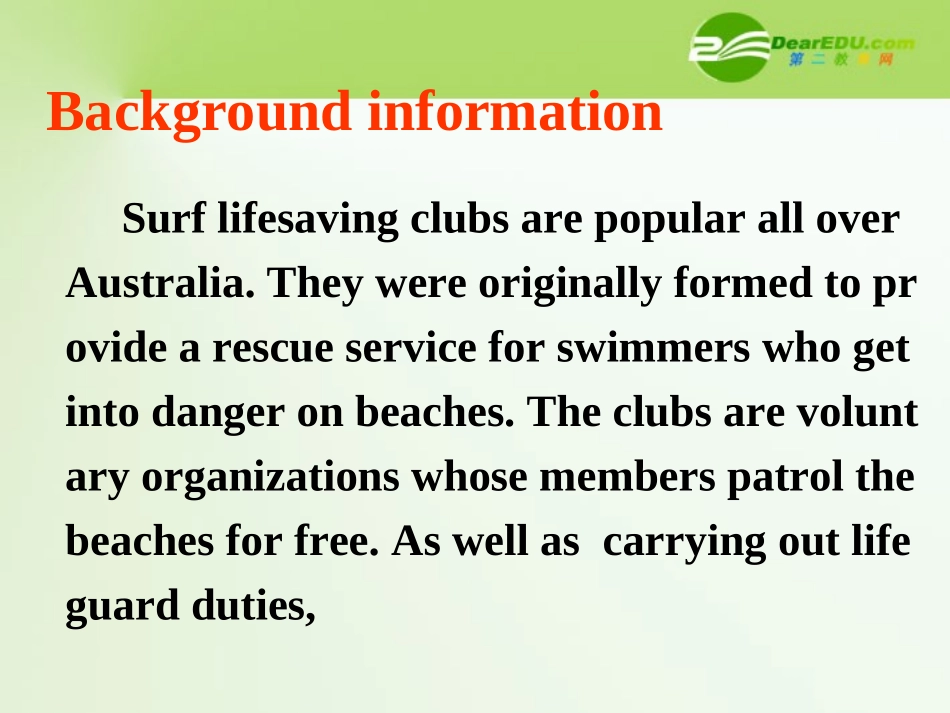 高中英语 Unit3 Australia-Listening课件 新人教选修9 课件_第3页