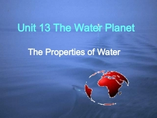 高二英语下学期Unit13 The properties of water课件