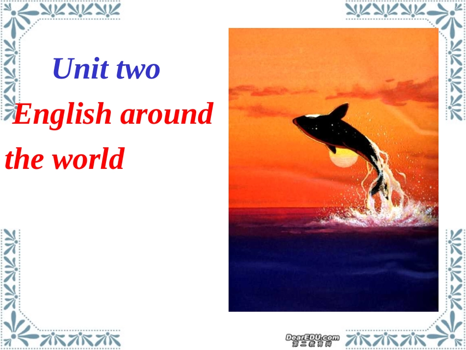 高一英语模块一Unit2 English around the world课件 新课标 人教版 课件_第1页