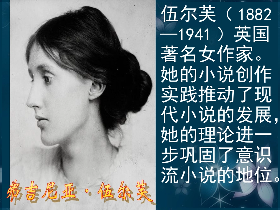 高中语文(墙上的斑点)课件3 新人教版选修 课件_第2页