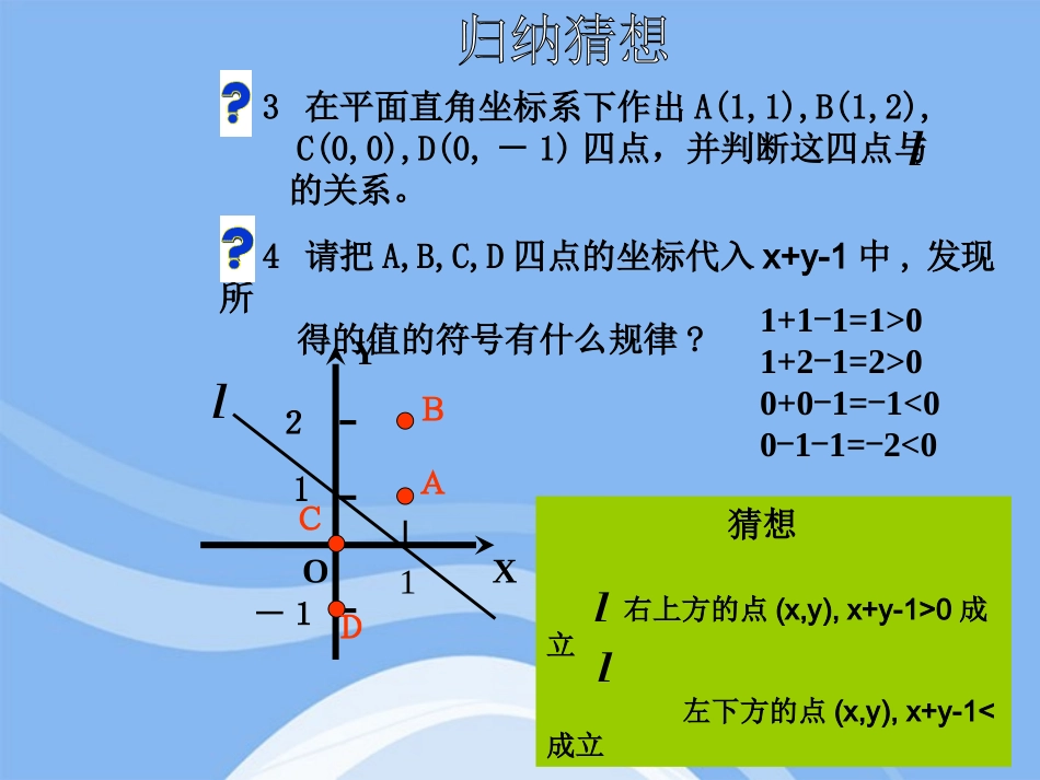 高中数学 104(二元一次不等式(组)表示平面区域)课件 湘教版必修4 课件_第3页