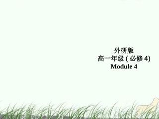 高中英语 Module 4eading and Cultural cornerR课件 外研版必修4 课件