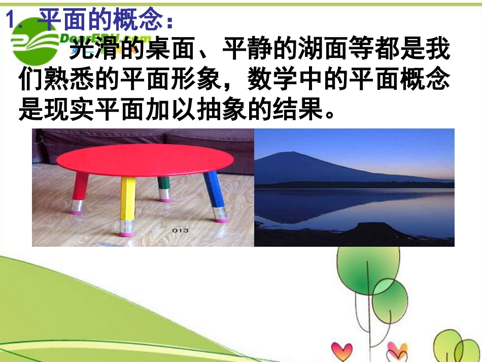高中数学 第一章平面及其表示法课件 新人教A版必修2 课件_第3页