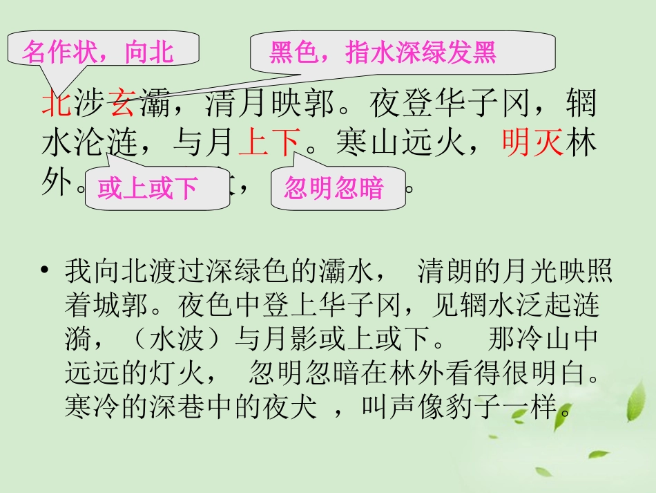 高中语文 第9课 山中与裴秀才迪书课件 粤教版选修2(唐宋散文选读) 课件_第3页