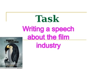 高中英语必修8Unit 4 Films and film events--Task [ty]ppt 课件