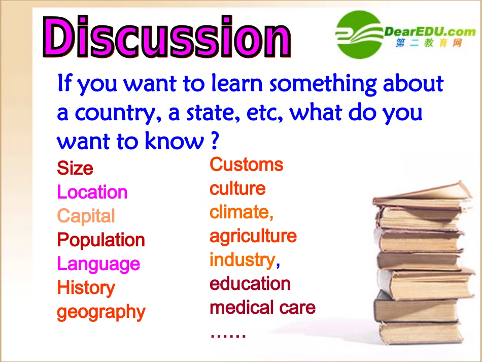 高中英语 Unit1(A land of diversity) Warming up&reading课件 新人教版选修8 课件_第3页