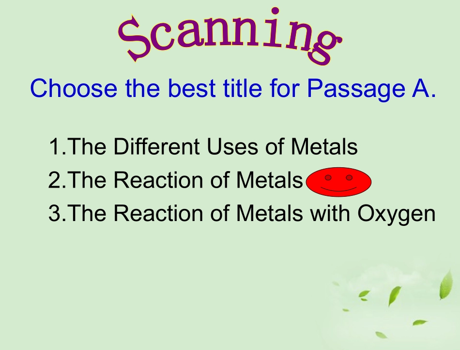 高中英语 Module5 Reading课件 外研版必修1 课件_第3页