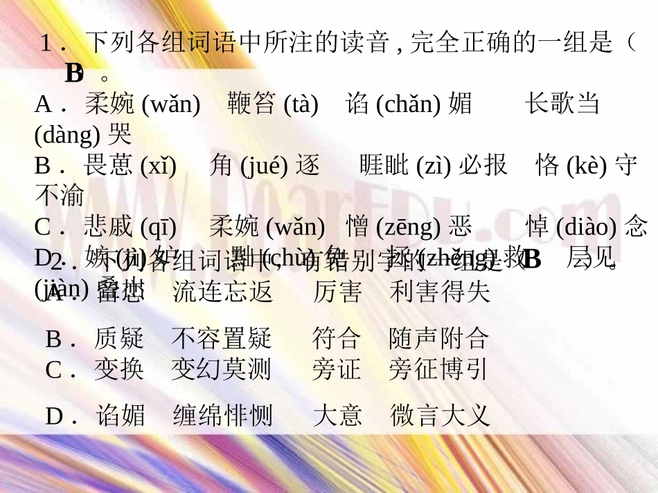 高考语文复习拓展练习 试题_第2页