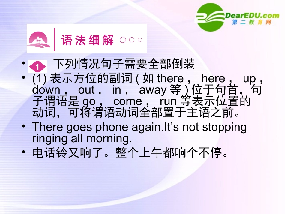 高三英语一轮课件语法2 新人教版选修6-2_第2页