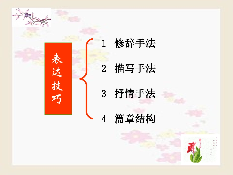 高考语文 鉴赏诗歌的表达技巧 课件_第3页