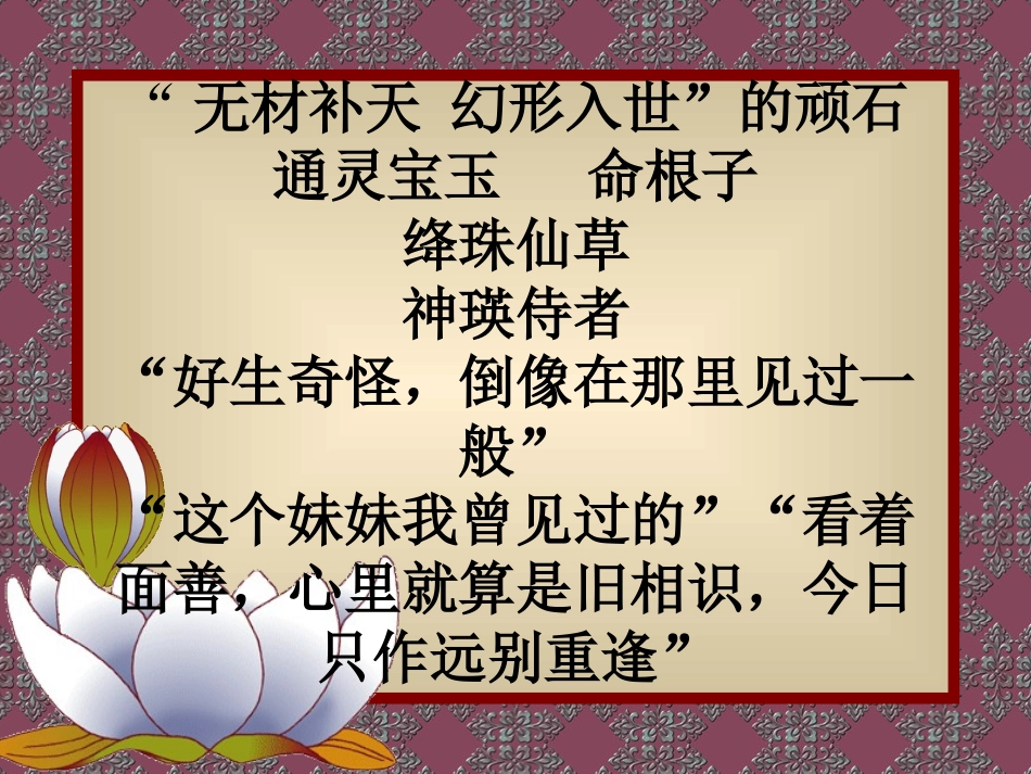 高中语文 (红楼梦人物)复习课件 件旧人教版 课件_第3页