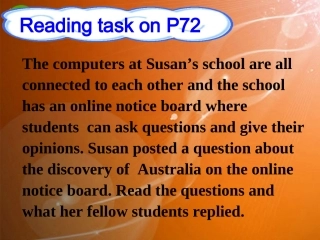 高中英语 Unit3Australia-Reading task课件 新人教选修9 课件