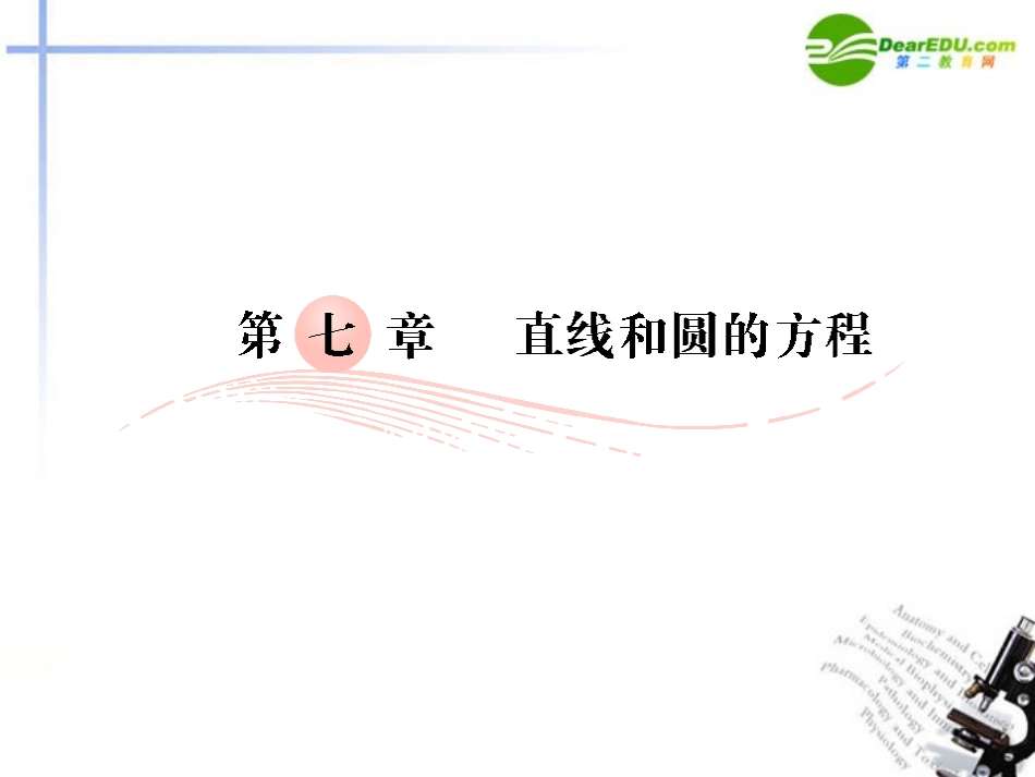 高考数学第一轮复习 各个知识点攻破7-1 直线方程课件 新人教B版 课件_第1页