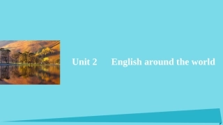 高中英语 Unit 2 English around the world Vocabulary Breakthrough课件 新人教版必修1 课件