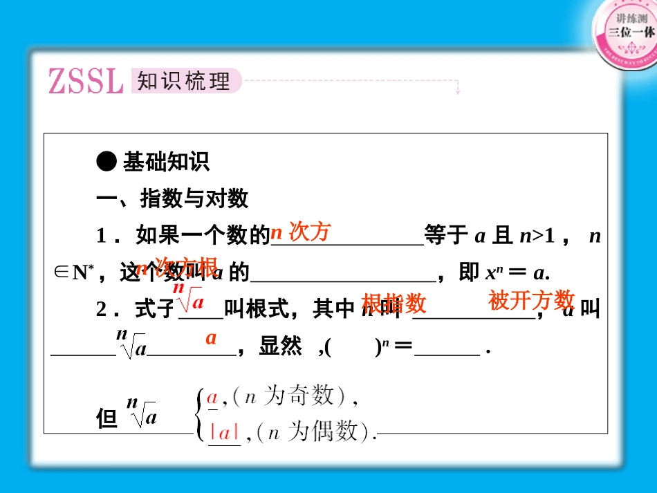 高考数学第一轮总复习经典实用 2-7指数函数与对数函数学案课件_第2页