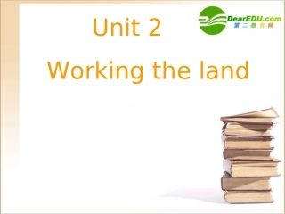 高中英语 unit2 working the land 课件 新人教版必修4 课件