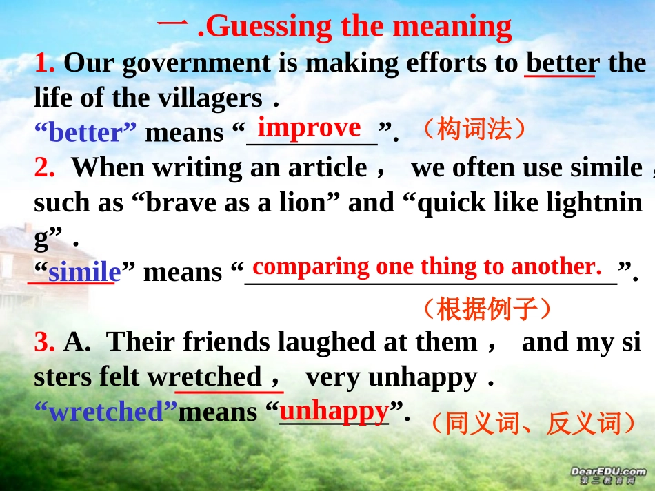 阅读理解解题策略高考英语专题复习课件 人教版 课件_第3页