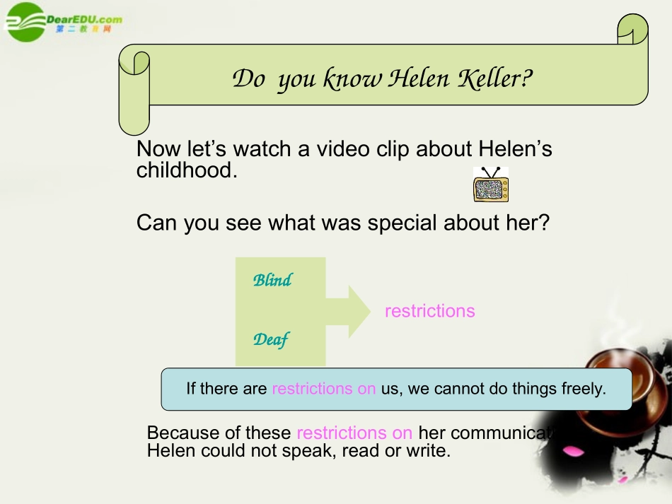 高二英语 模块6 Unit 16 Lesson 3 Life Stories-reading第一课时课件 北师大版选修6 课件_第2页