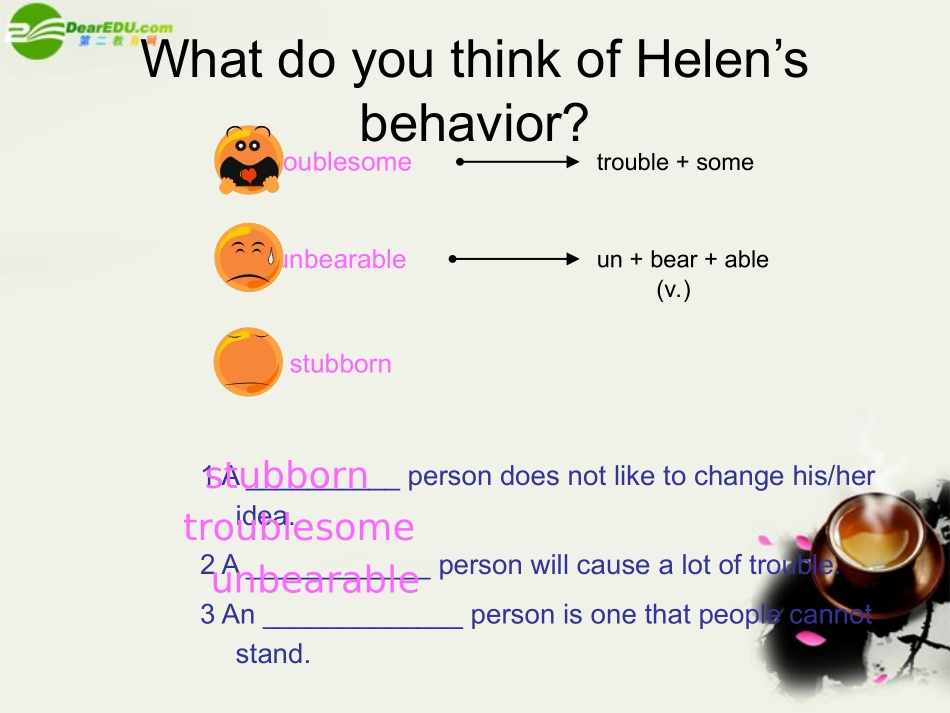 高二英语 模块6 Unit 16 Lesson 3 Life Stories-reading第一课时课件 北师大版选修6 课件_第3页