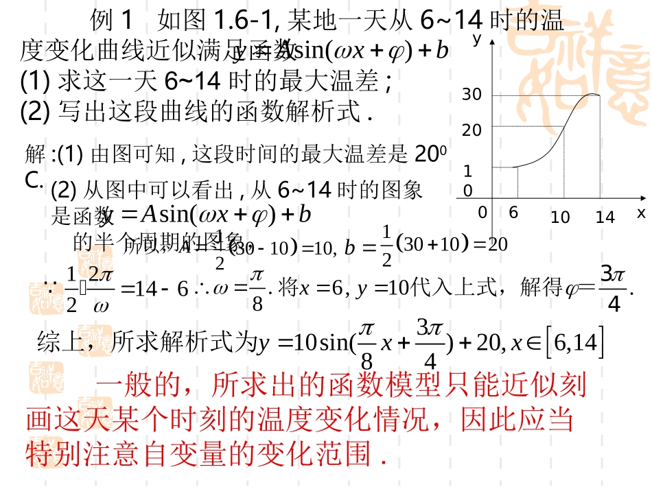 高中数学三角函数模型的简单应用的课件_第2页