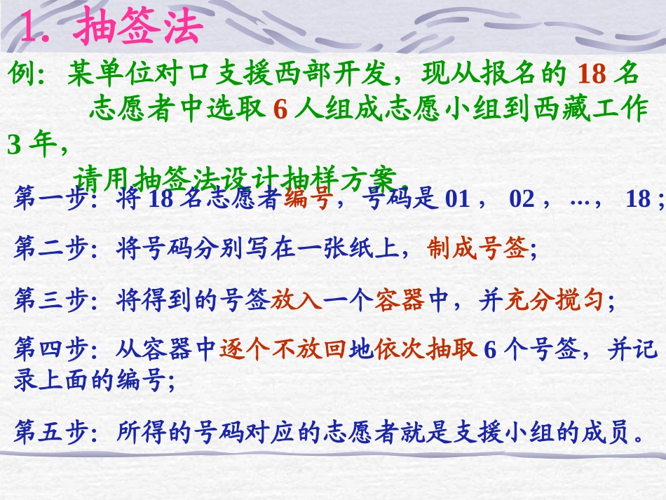 高中数学随机抽样课件 新课标 人教版 必修3A 课件_第2页