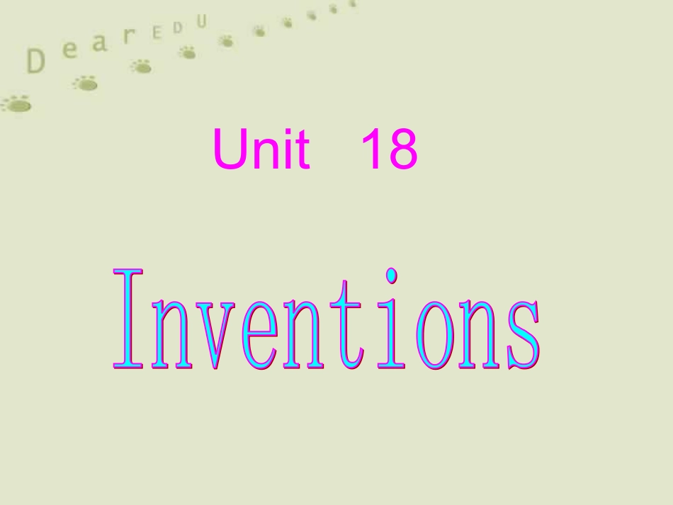 高二英语Unit18 warningup-reading 新课标 人教版 课件_第1页