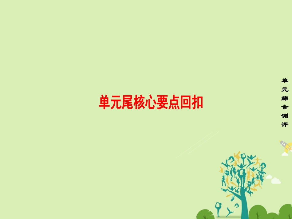 英语 Unit 1 Living well单元尾 核心要点回扣课件 新人教版选修7 课件_第1页